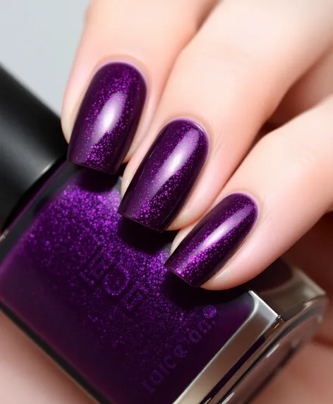 dark purple nail polish