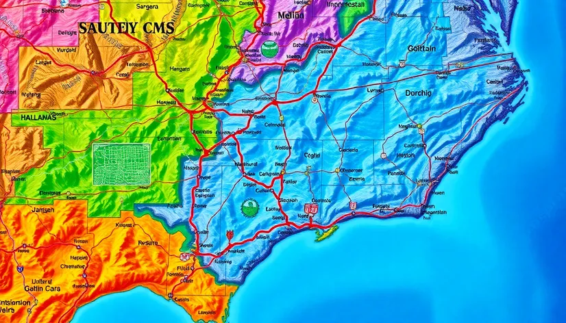 map of southeast united