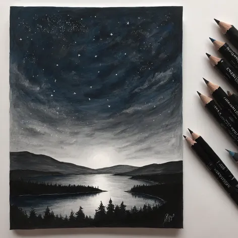night sky drawing