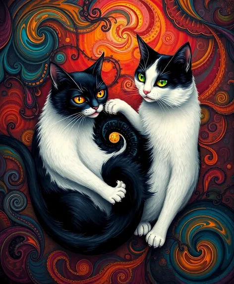 yin yang cats