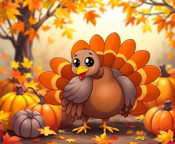 cute cartoon turkey