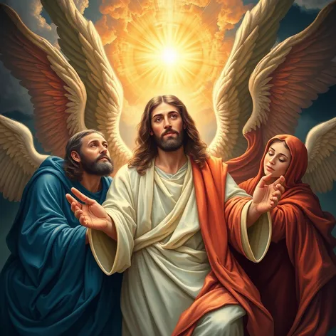 jesus with angels images