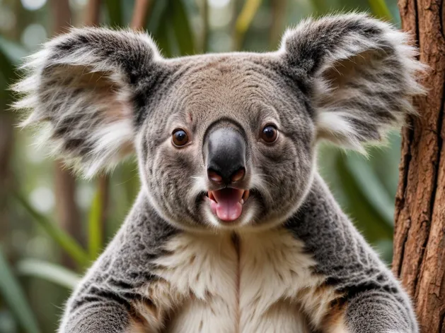 angry koala