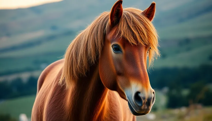 curly hair horse