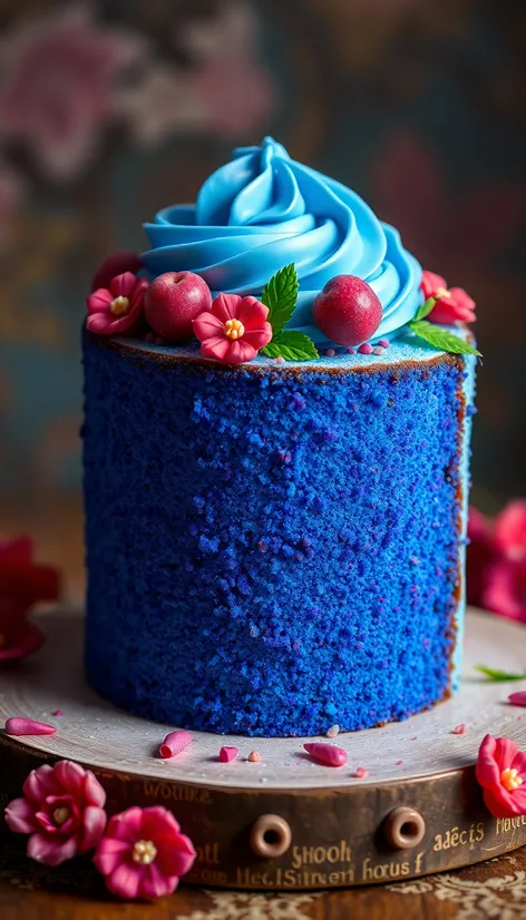 blue cake