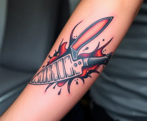 chef knife tattoo