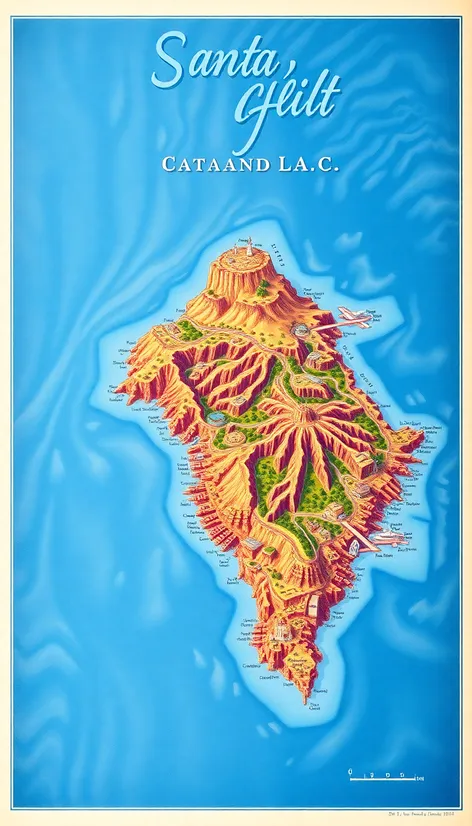 santa catalina island map