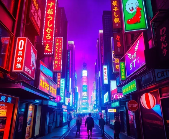 cyberpunk cityscape