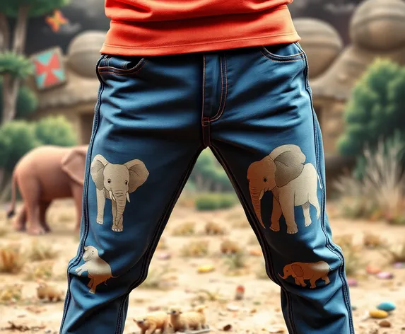 pants with elephants