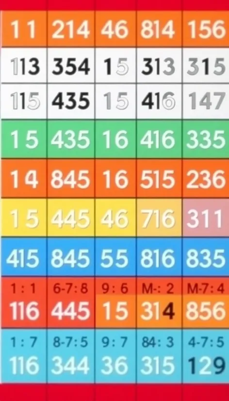 multiplication chart photos