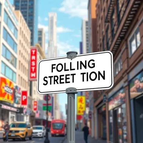 folding street sign clip