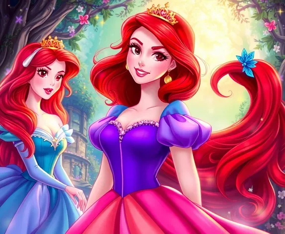 red haired disney princesses