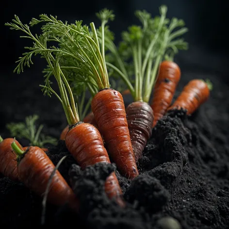 Bloody Carrots in dirt