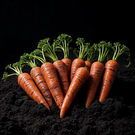 Bloody Carrots in dirt