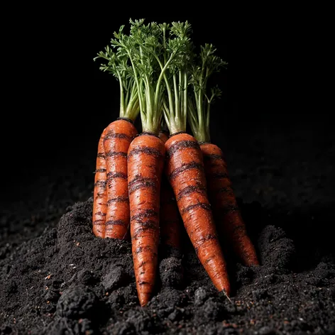 Bloody Carrots in dirt