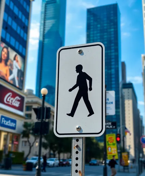 pedestrian walk sign png