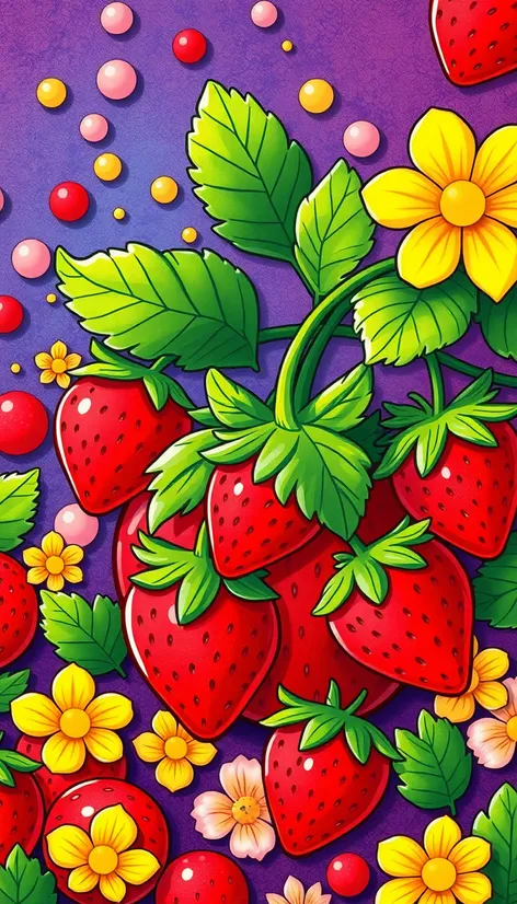 strawberry color sheet