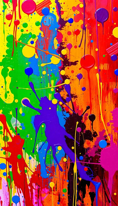 rainbow splatter paint backgrounds