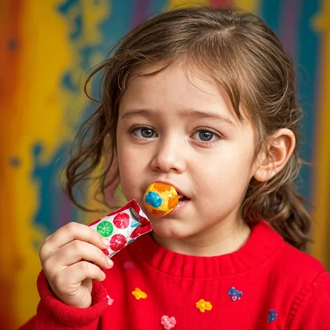 Little girl sucking on