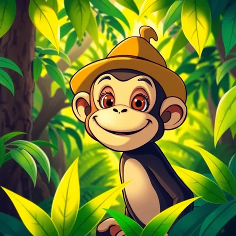 monkey cartoon character with