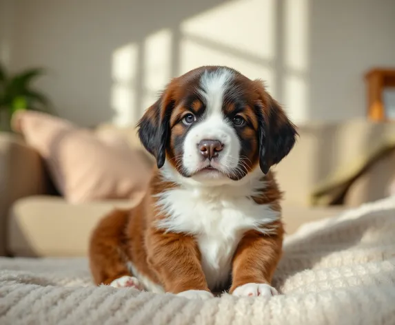 st bernard puppy