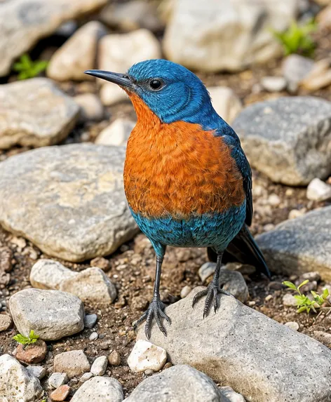 blue rock thrush bird