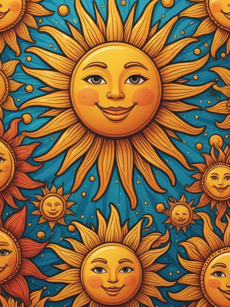 cartoon sun