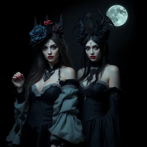 beautiful gothic women