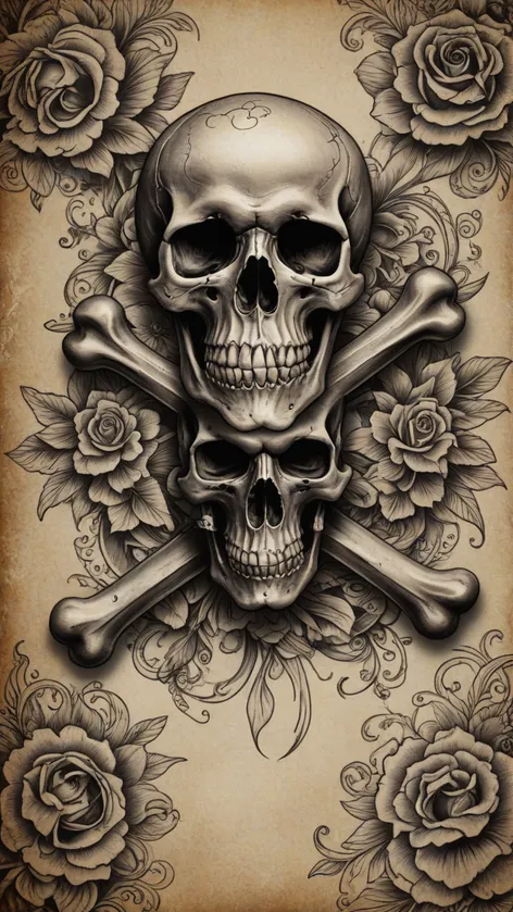 skull and crossbones tattoo