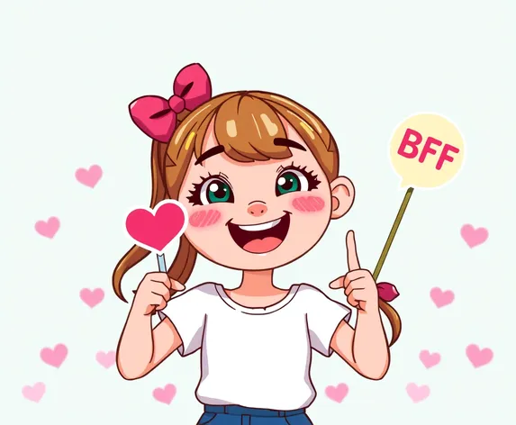 customizable girl funny bff