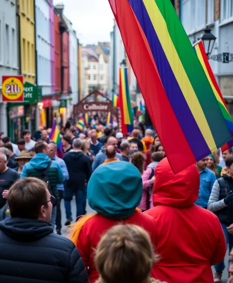 busy area in galway