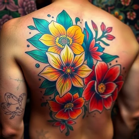 flower tattoos guys