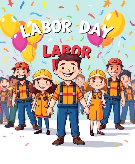 labor day cartoon images