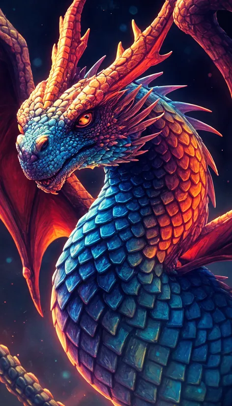 close up of dragon