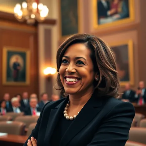 kamala harris laughing images