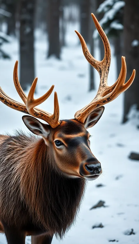 reindeer with big horns