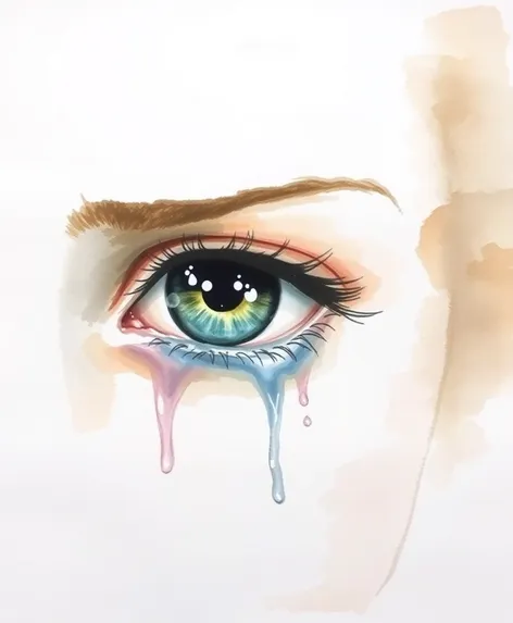 crying eye painting