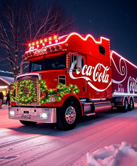 coca cola christmas semi