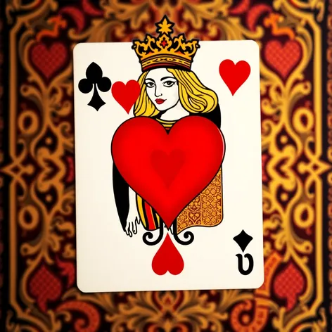 card queen heart