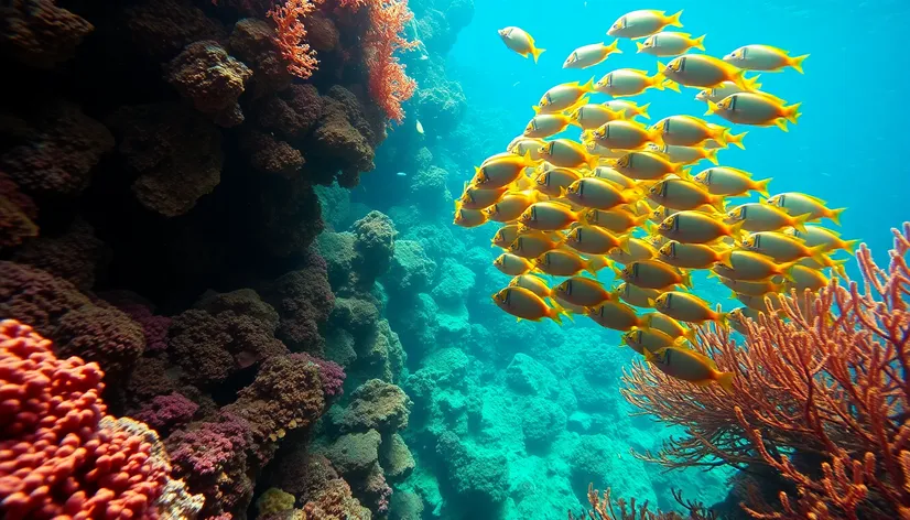 ocean scene underwater