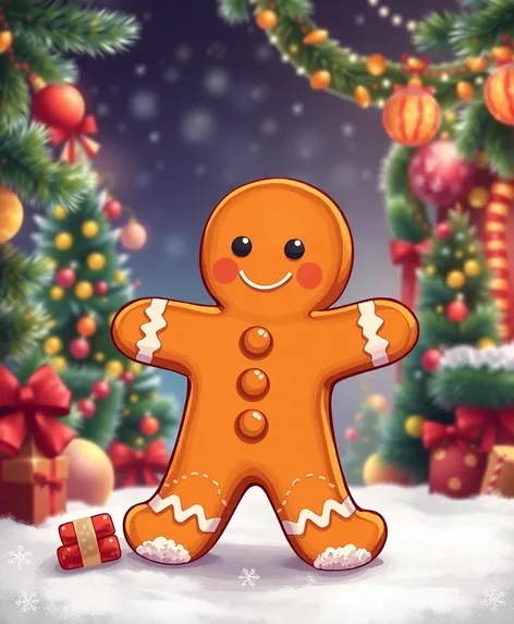 gingerbread man clipart