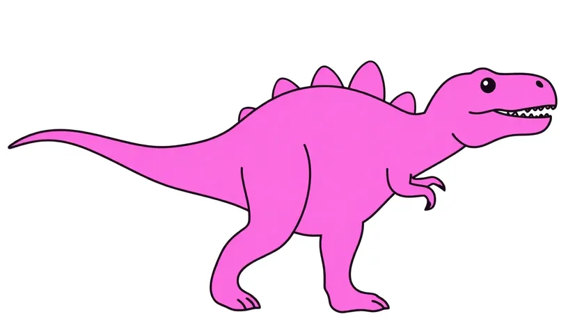 simple dino drawing