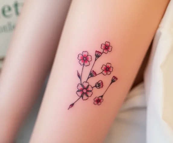 tiny flower tattoos