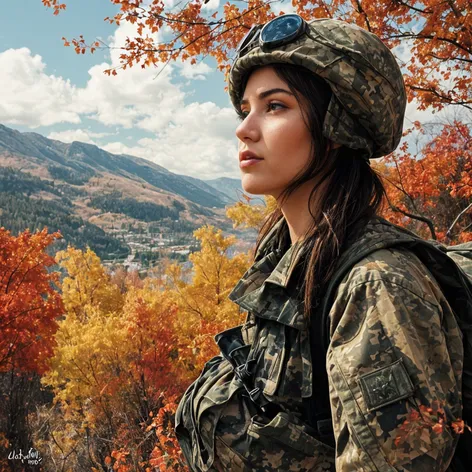 women in camo