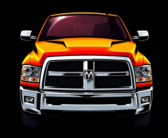 dodge ram truck vector