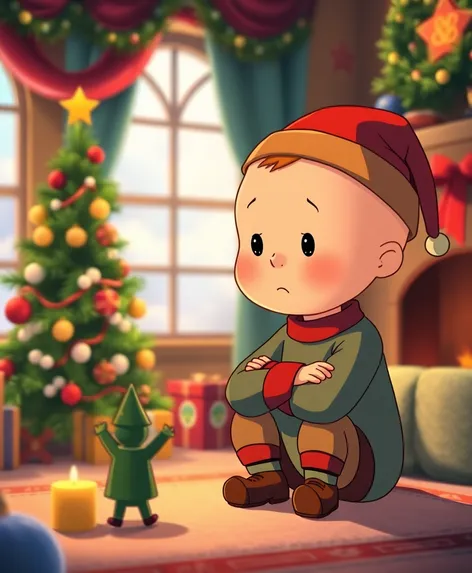 caillou gets grounded christmas