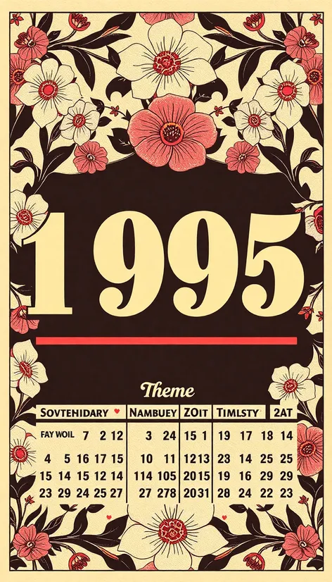 1995 calendar