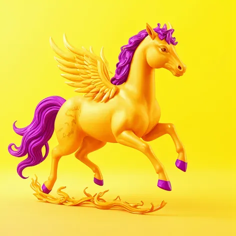 violet and yellow pegasus