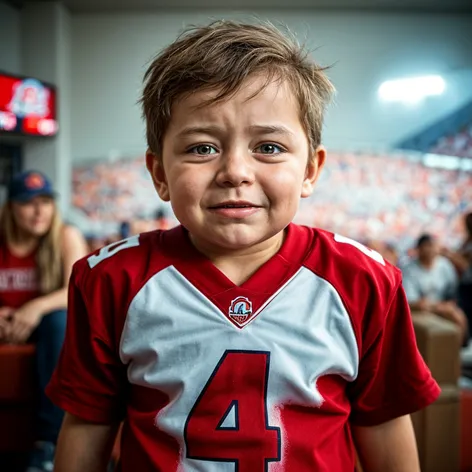 Kid crying after receiving