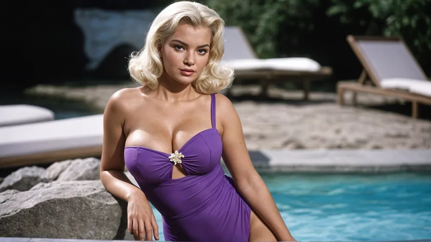 Jayne mansfield in purple